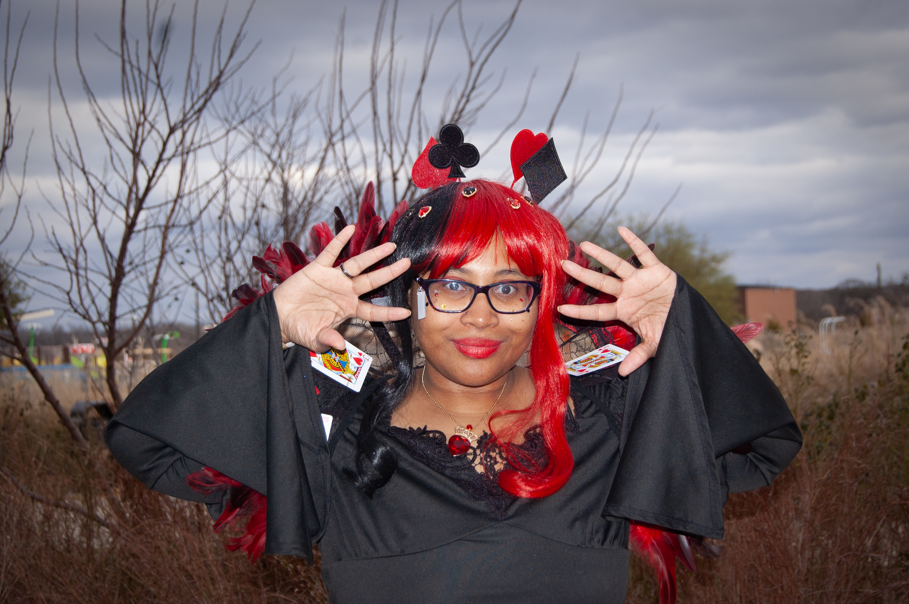 Dri Collins as the Queen of Hearts